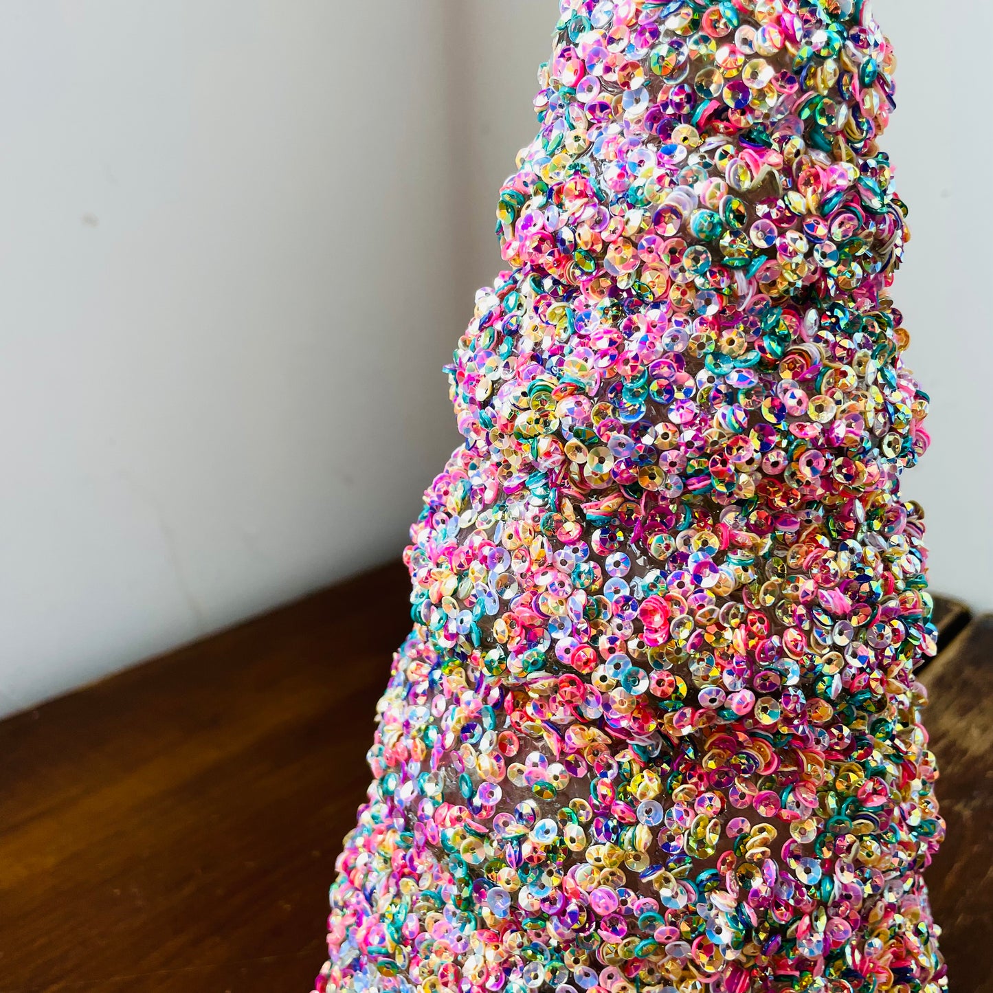 Recycled Glass Tree w/ Sequins