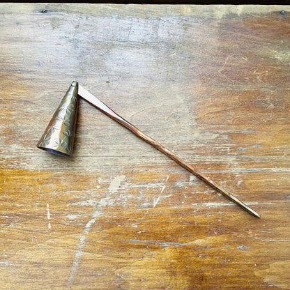 Debossed Copper Candle Snuffer