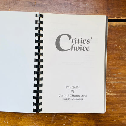 Critic's Choice Vintage Cookbook- Vintage