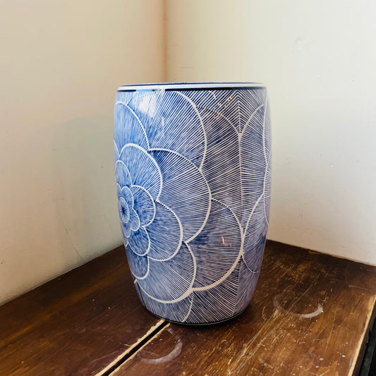 Camellia Garden Stool- Vintage