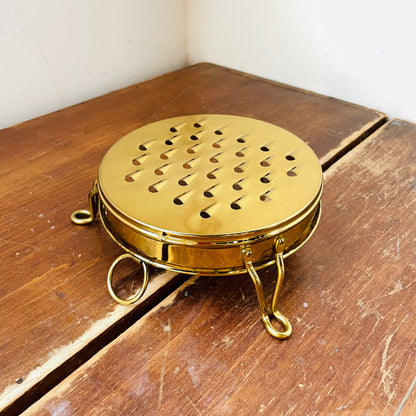 Golden Stainless Steel Footed Cheese Grater