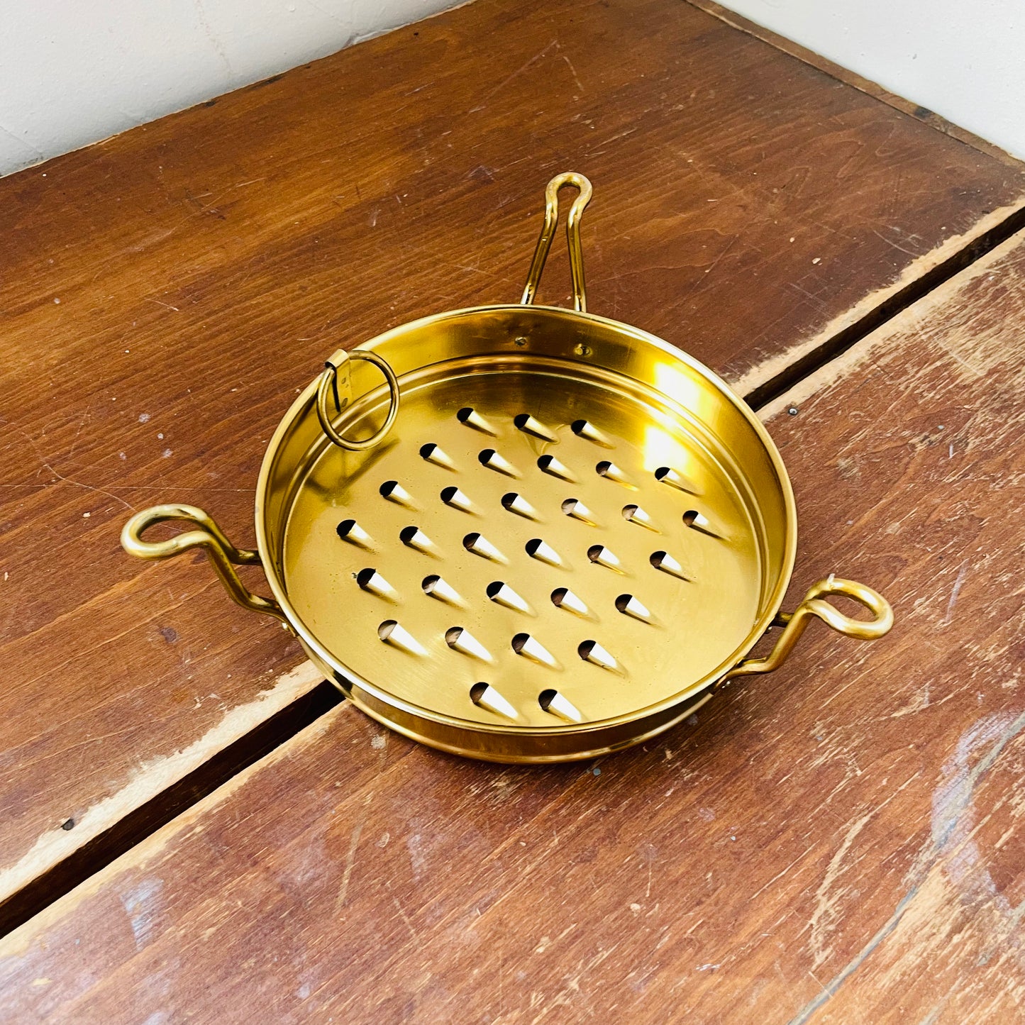 Golden Stainless Steel Footed Cheese Grater