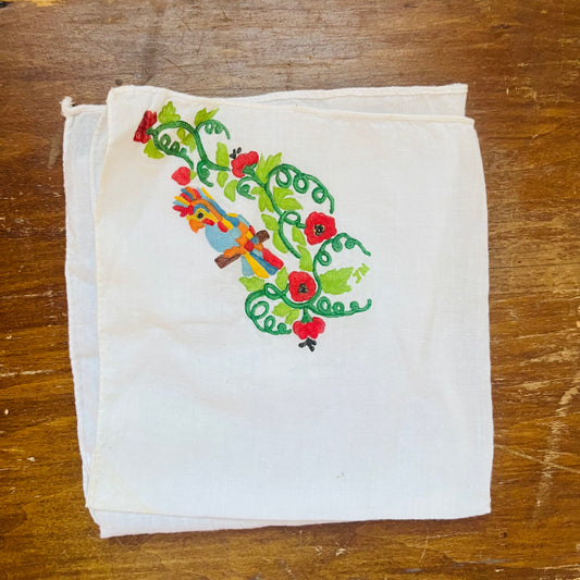 Cockatoo Handkerchief- Vintage