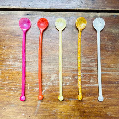 Marbled Resin Cocktail Spoon