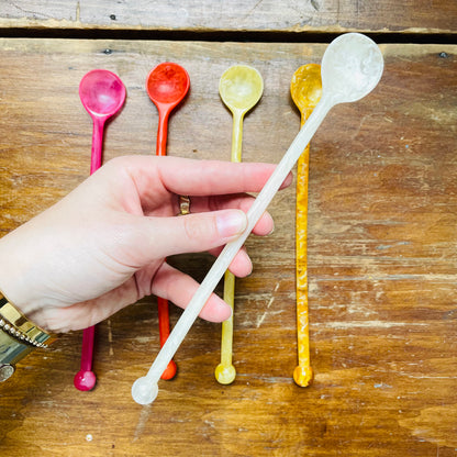 Marbled Resin Cocktail Spoon