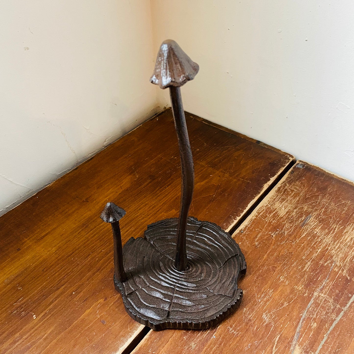 Cast Iron Mushroom Paper Towel Holder