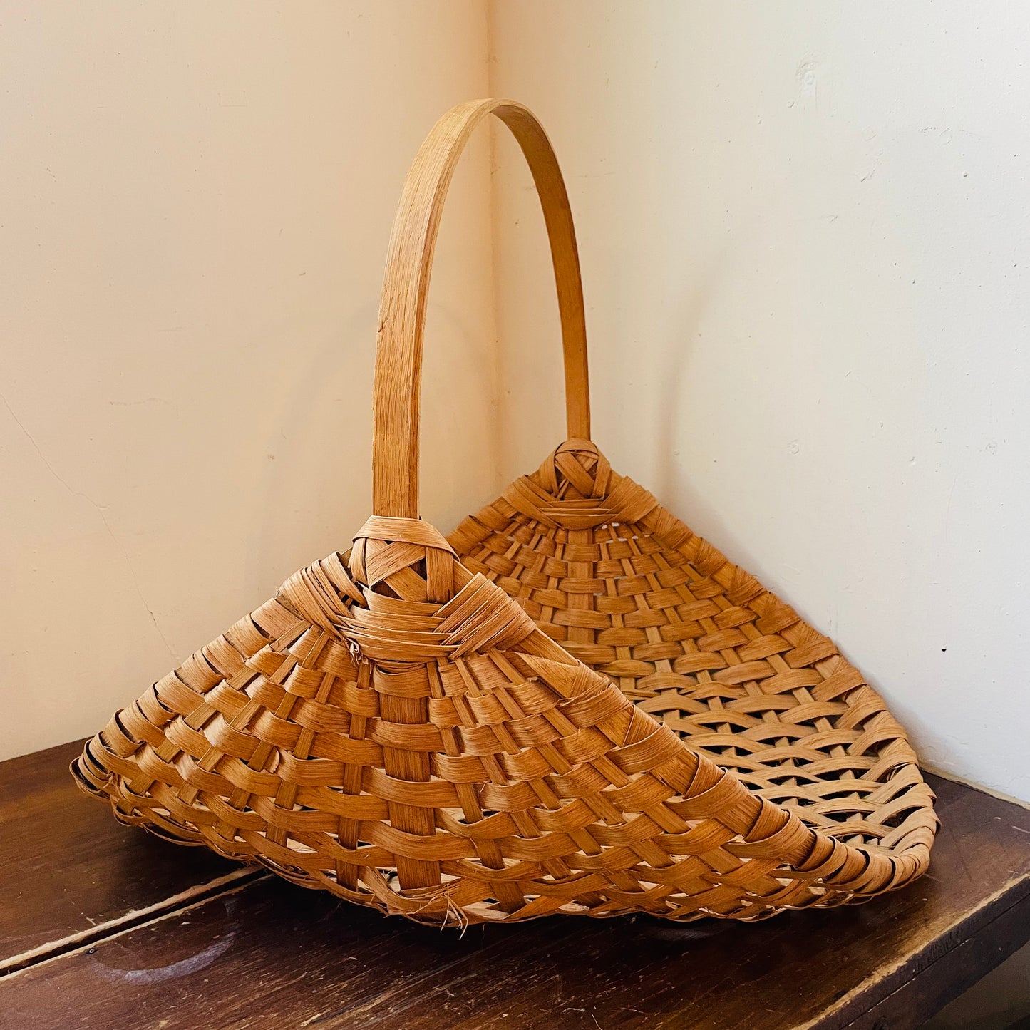 Large Flower Gathering Basket- Vintage