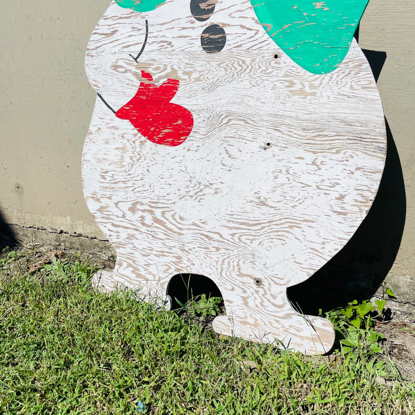 "Happy Holidays" Frosty Yard Sign- Vintage