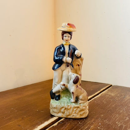 Staffordshire Fellow with Dog- Vintage