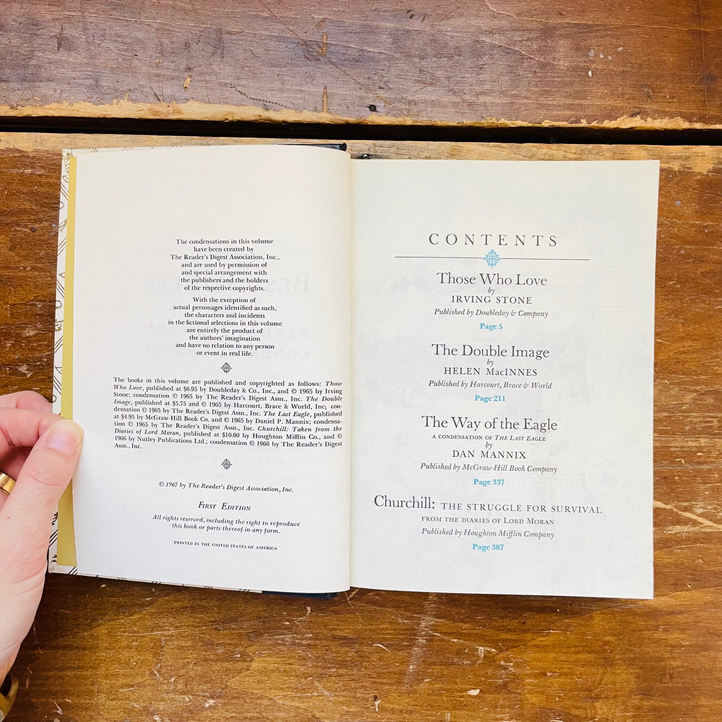 Reader's Digest Best Sellers 1967- Vintage