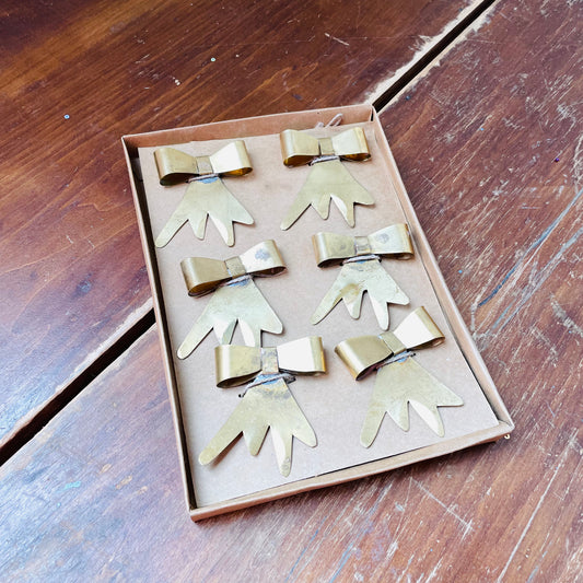 Small Brass Bow Trims