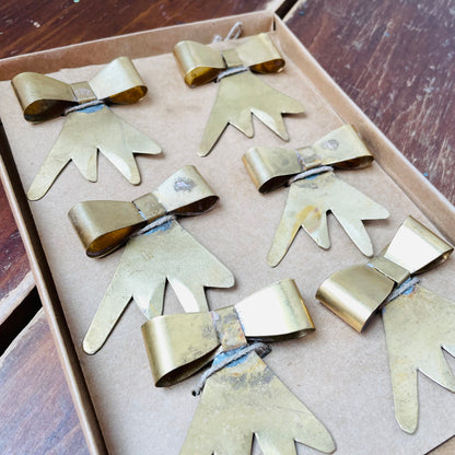 Small Brass Bow Trims