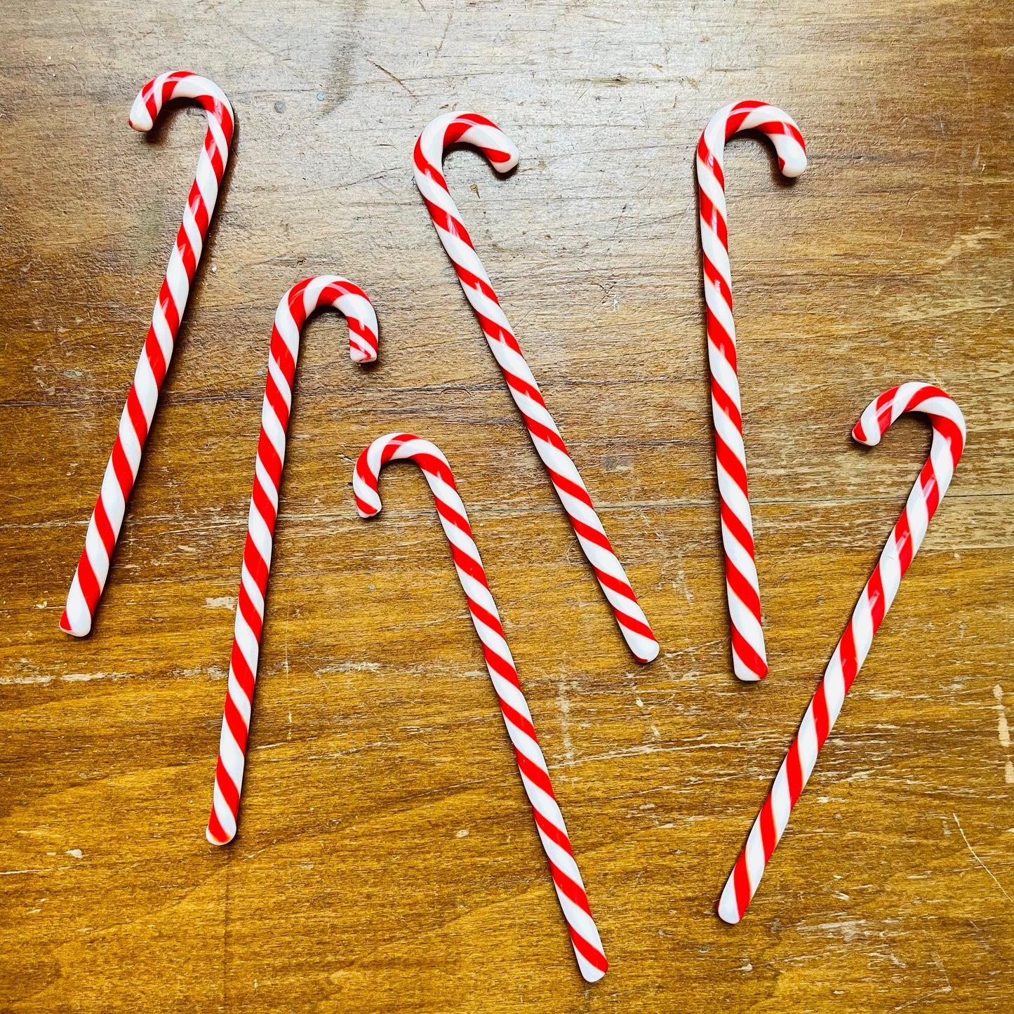 Glass Candy Cane Stir Sticks