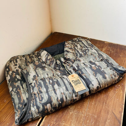 Reversible Puffer Vest: Raven & Woodland