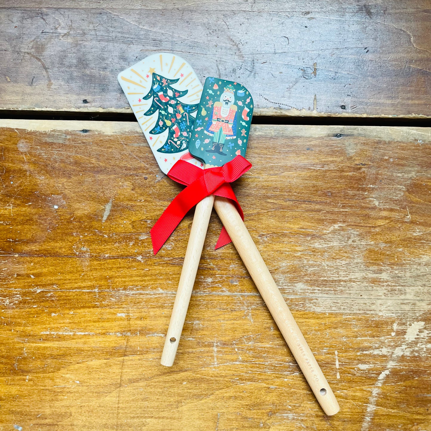 Christmas Tree & Nutcracker Spatula Set