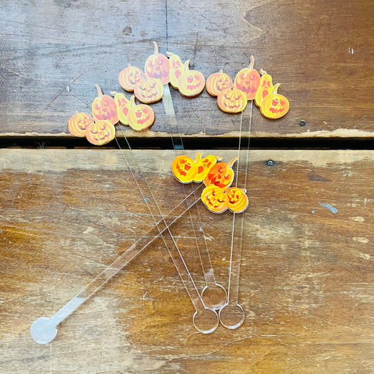 Pumpkin Party Acrylic Stir Sticks