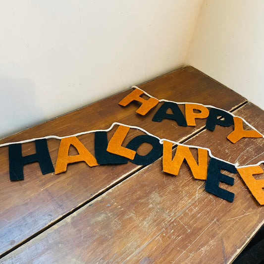 Felt "Happy Halloween" Garland