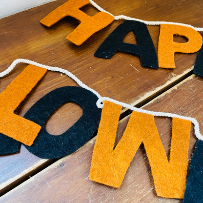 Felt "Happy Halloween" Garland