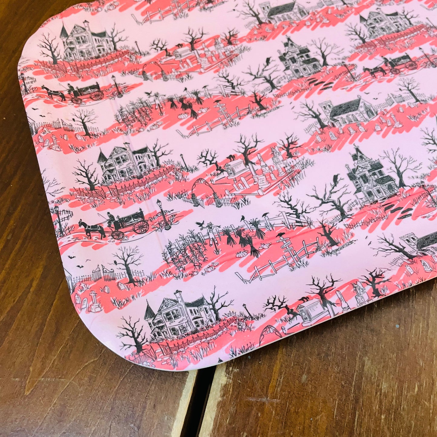 Spooky Toile Melamine Tray