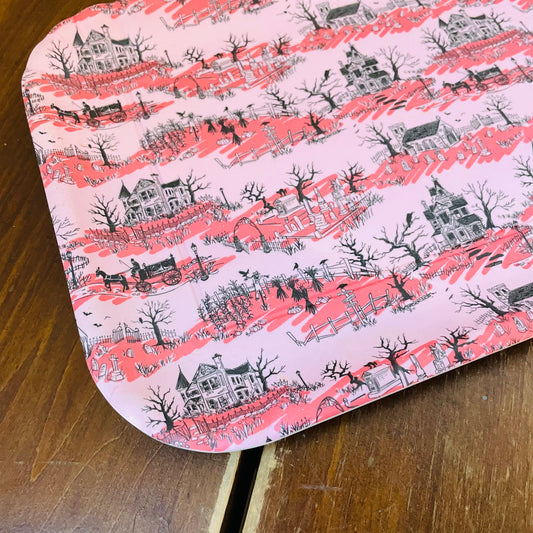 Spooky Toile Melamine Tray