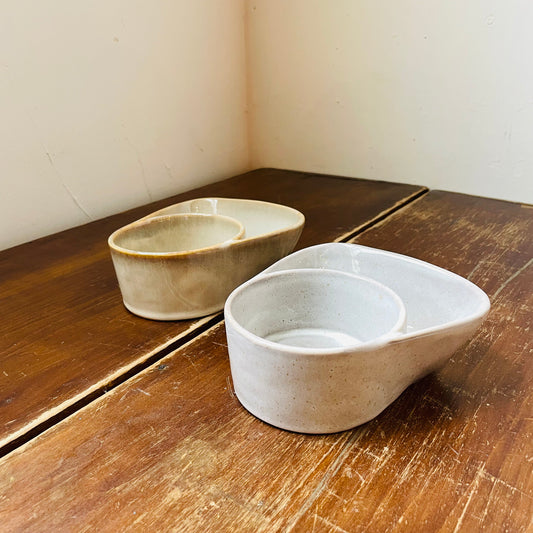 Stoneware Cracker & Soup Bowl