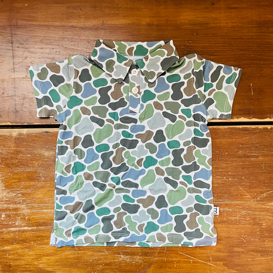 Camo Short Sleeve Polo Shirt