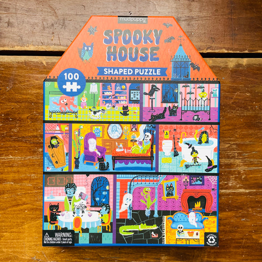 Spooky House 100 Piece House Shaped Puzzle