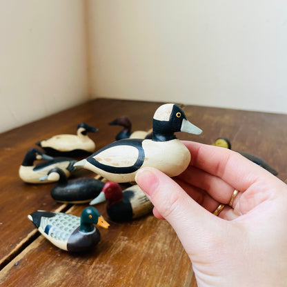 Eastern USA Mini Wooden Ducks- Set of 6- Vintage