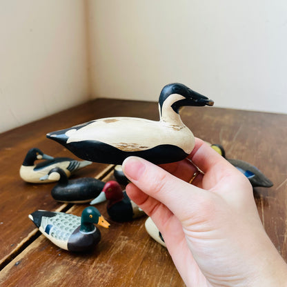 Eastern USA Mini Wooden Ducks- Set of 6- Vintage