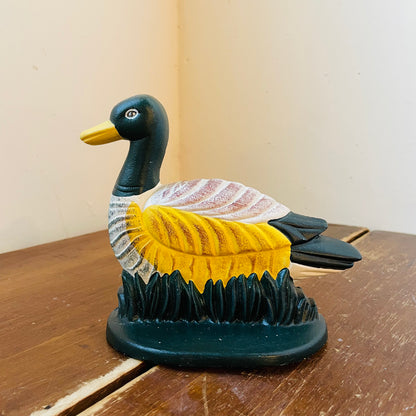 Cast Iron Duck Bookend- Vintage