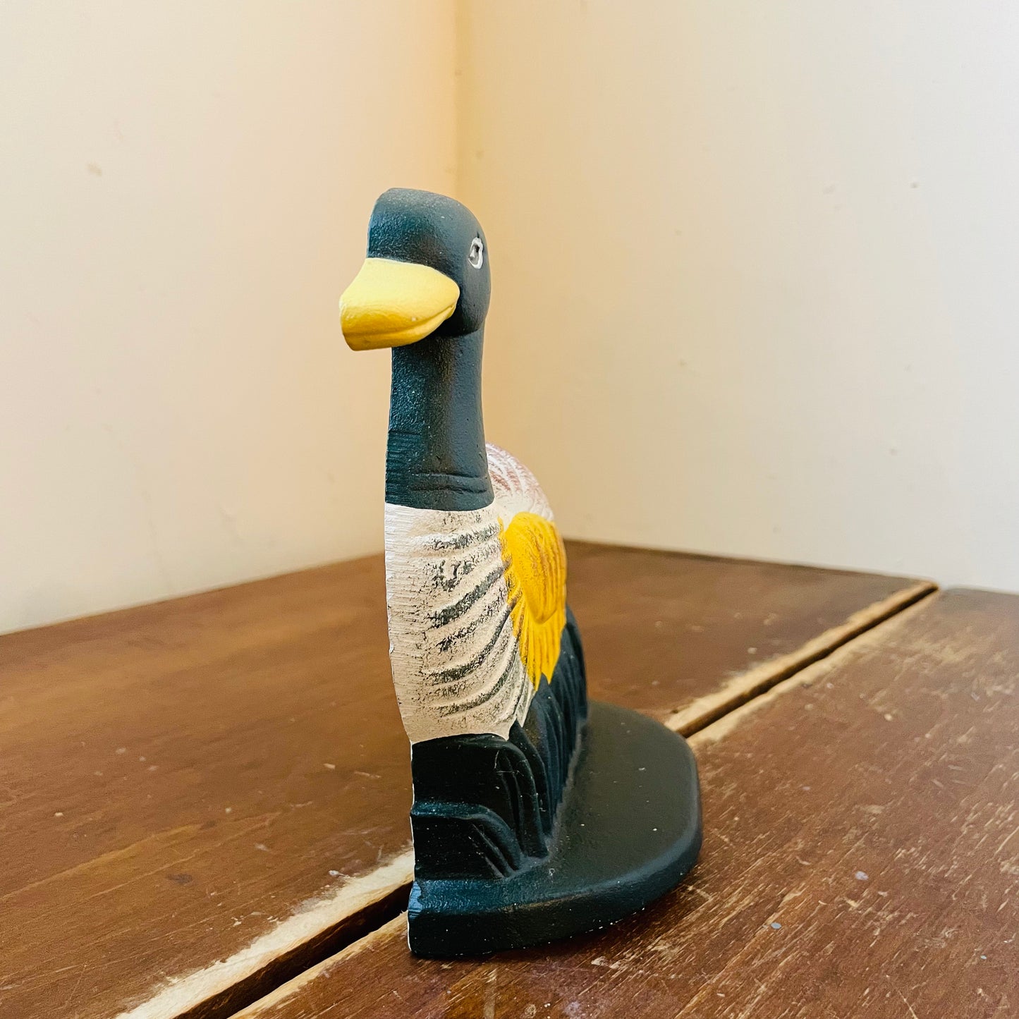 Cast Iron Duck Bookend- Vintage
