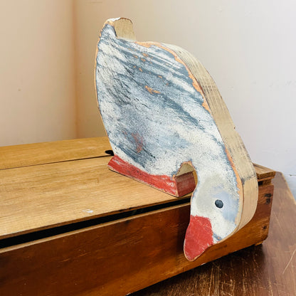 Primitive Goose Shelf Friend - Vintage