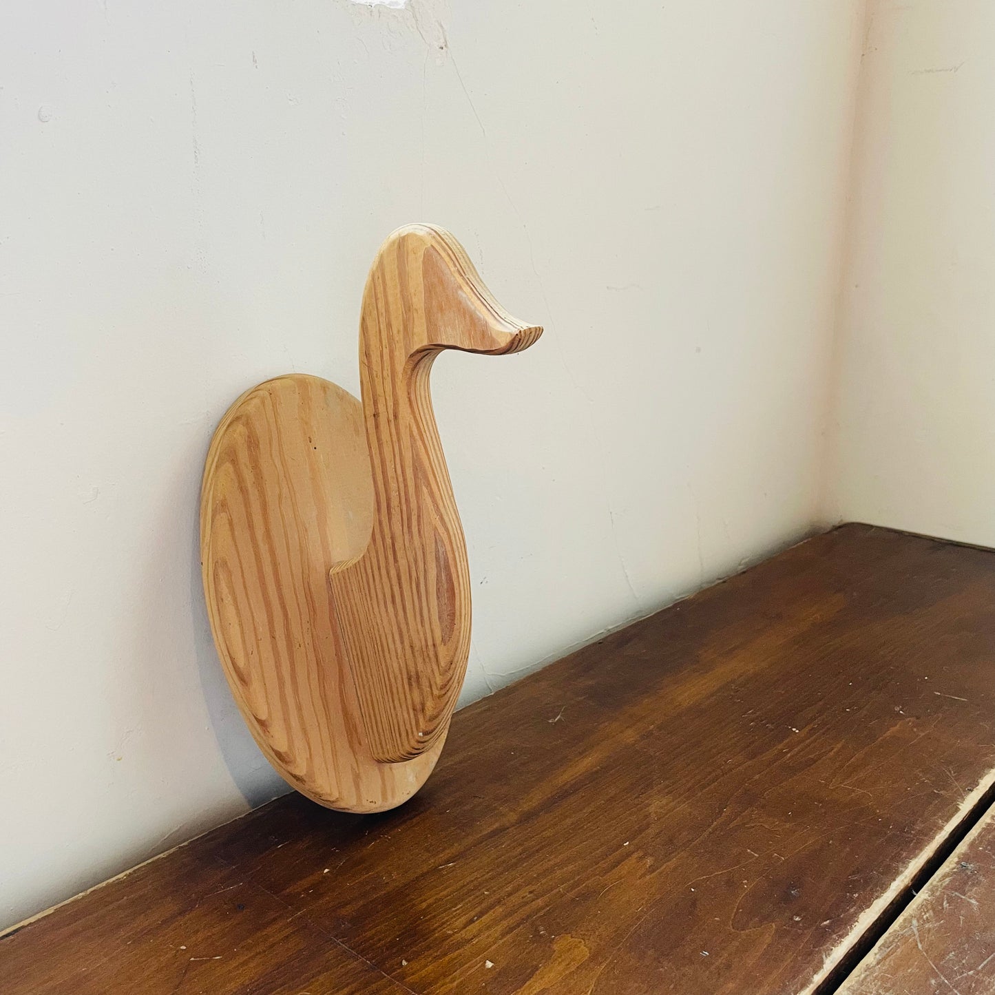 Wooden Duck Wall Mount- Vintage