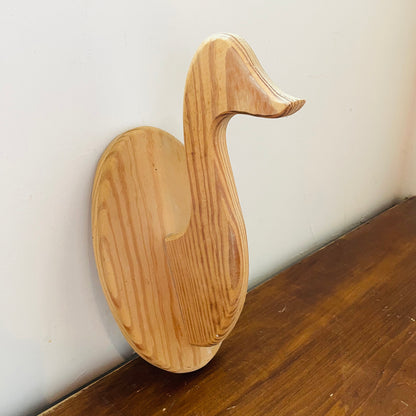 Wooden Duck Wall Mount- Vintage