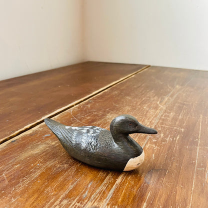 Small Hand Painted Wooden Duck- Vintage