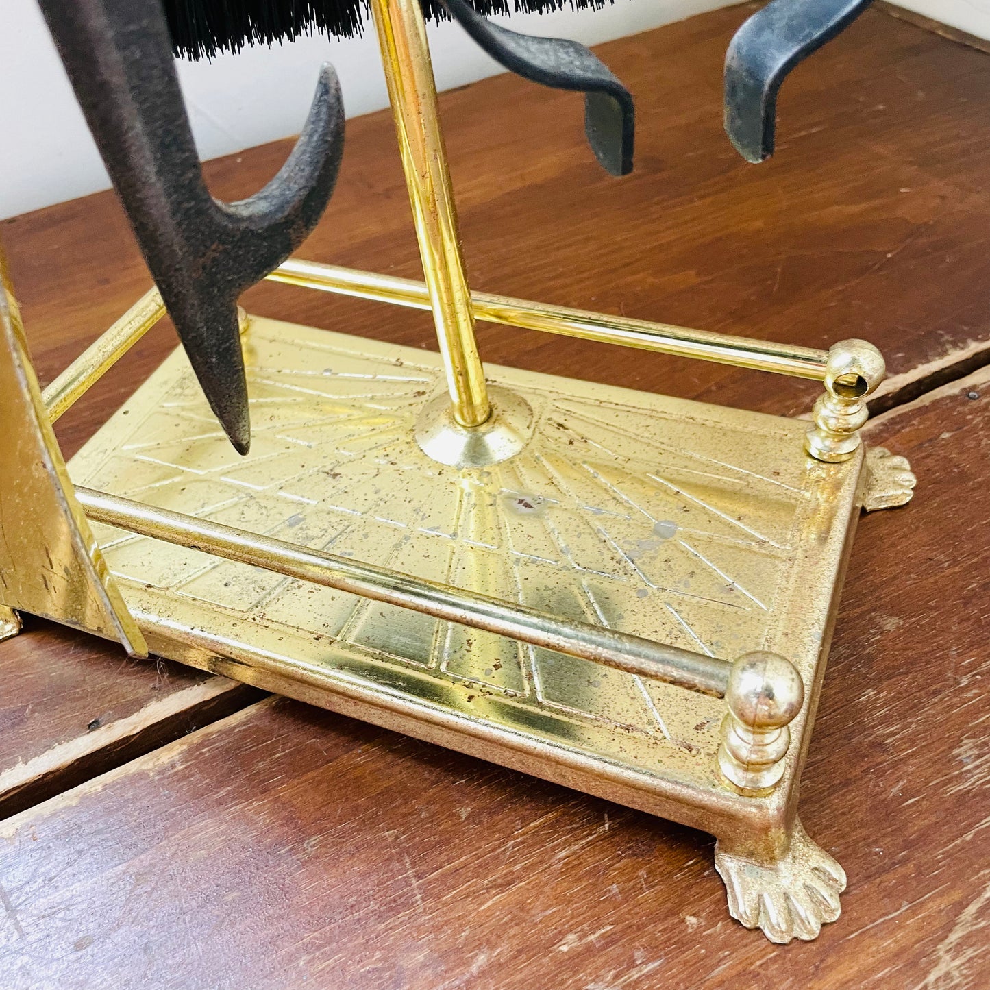 Duck Head Fireplace Tools & Stand- Vintage