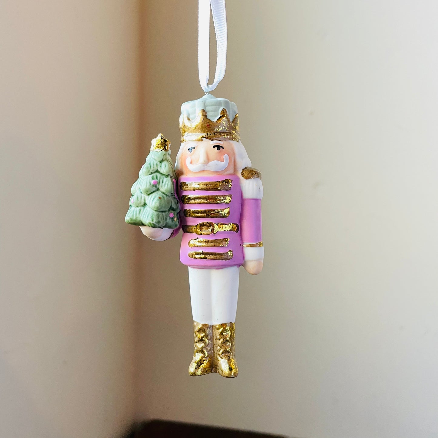 Nutcracker Hand-Painted Ceramic Ornament