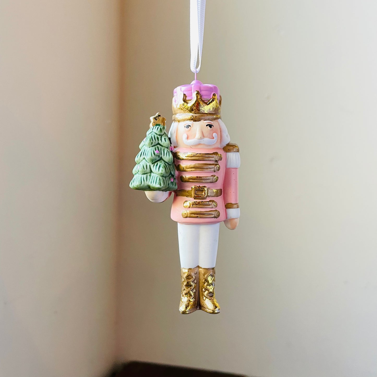 Nutcracker Hand-Painted Ceramic Ornament