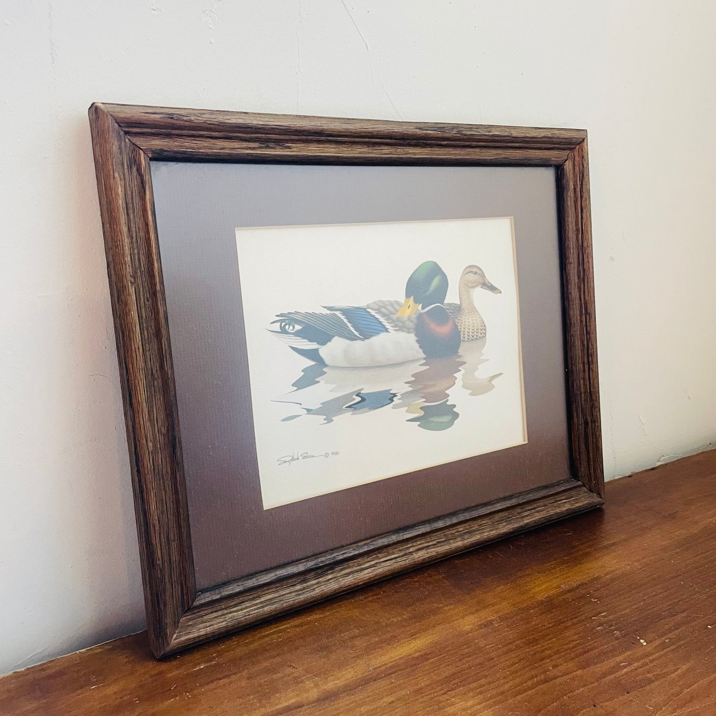 Mallard Ducks by Richard Sloan Framed Print- Vintage