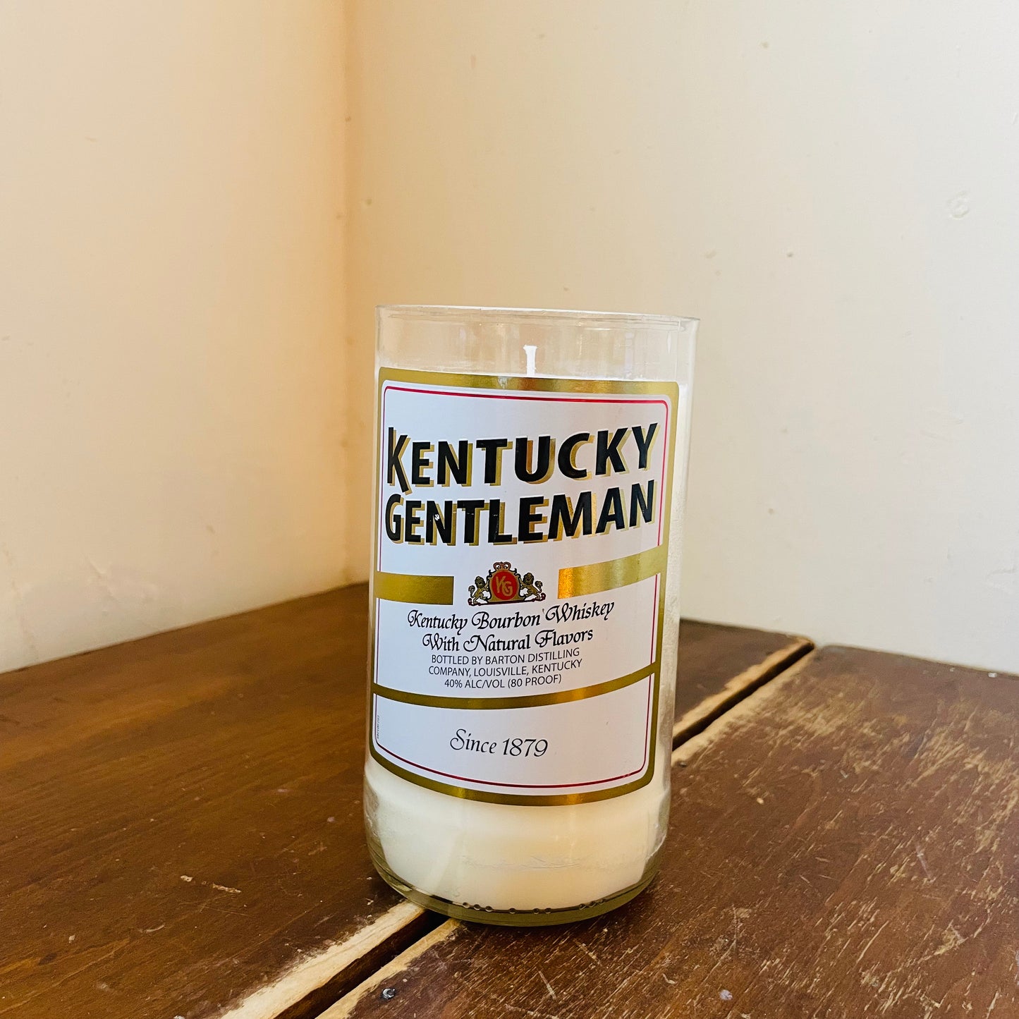 Kentucky Gentleman Liquor Bottle Candle