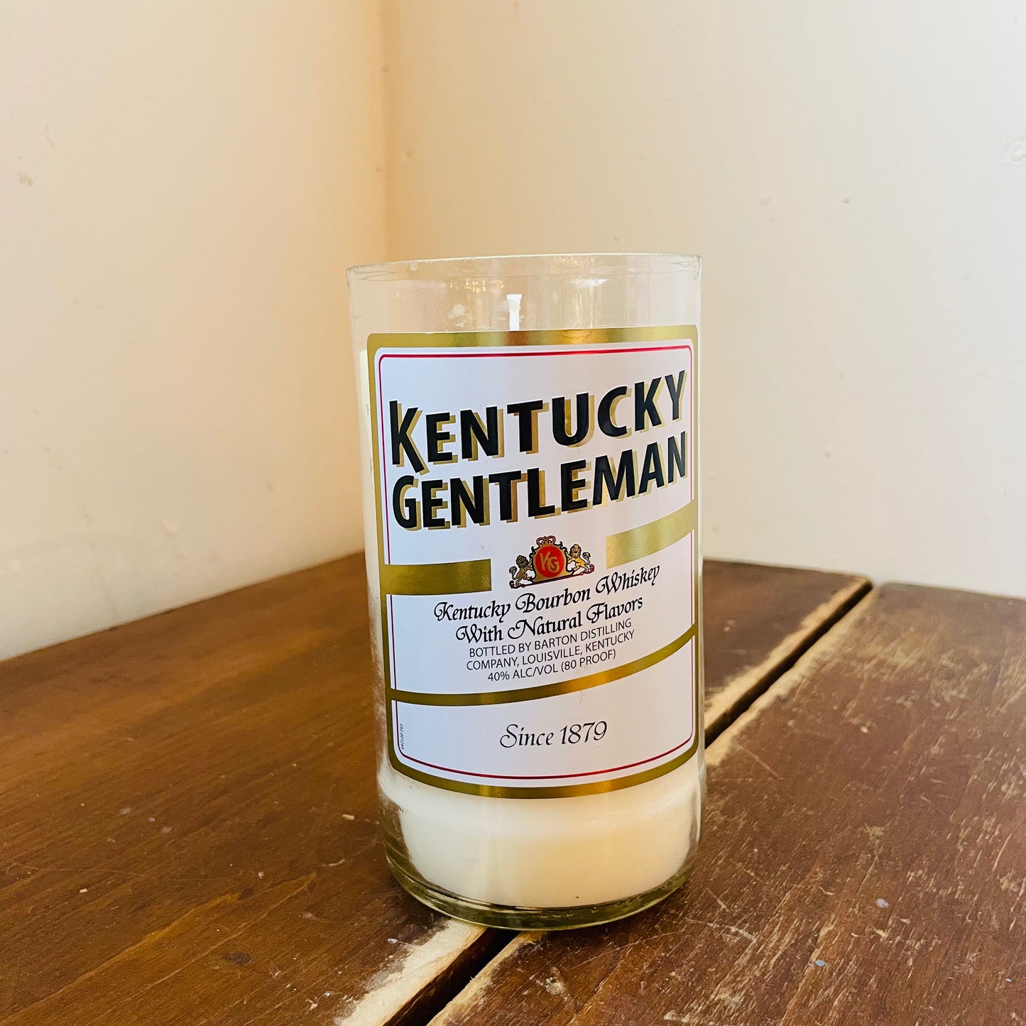 Kentucky Gentleman Liquor Bottle Candle