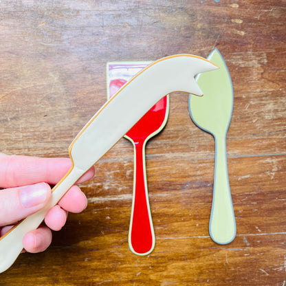 Enameled Stainless Steel Cheese Servers