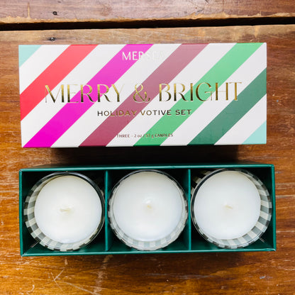 Merry & Bright Votive Set