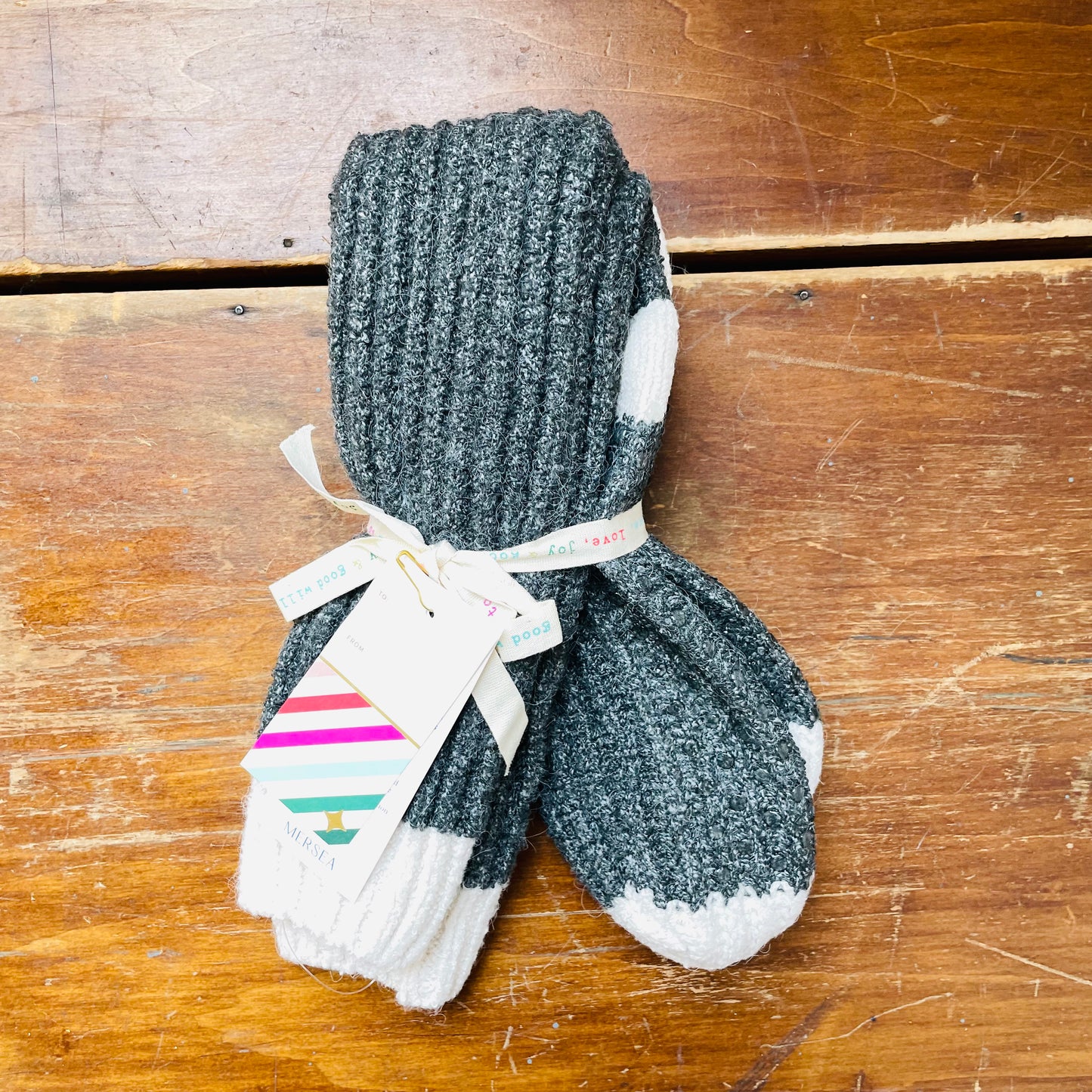 Snow Bunny Slipper Sock