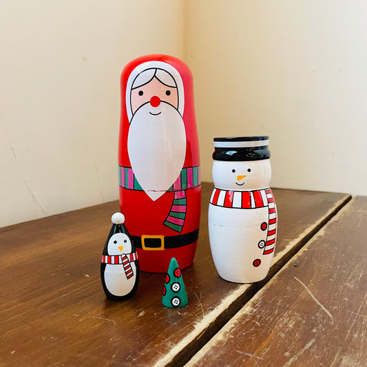 Santa & Buddies Nesting Dolls