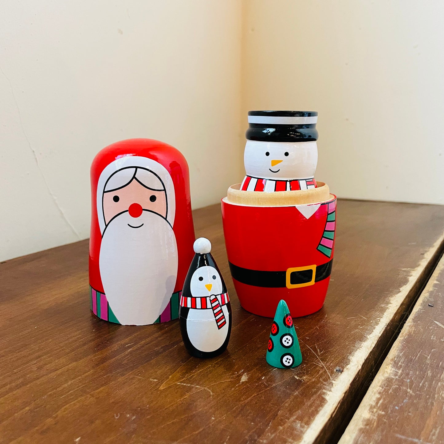 Santa & Buddies Nesting Dolls