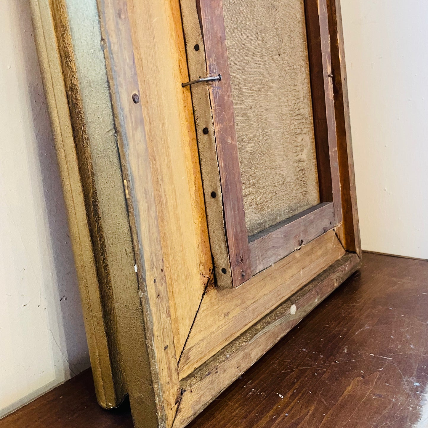 Unsigned Swan Oil Painting in Ornate Heavy Frame- Antique