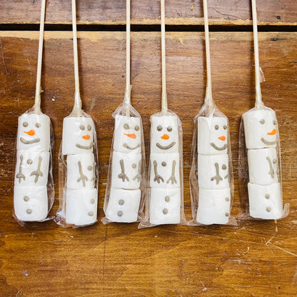 Marshmallow Snowmen Sticks