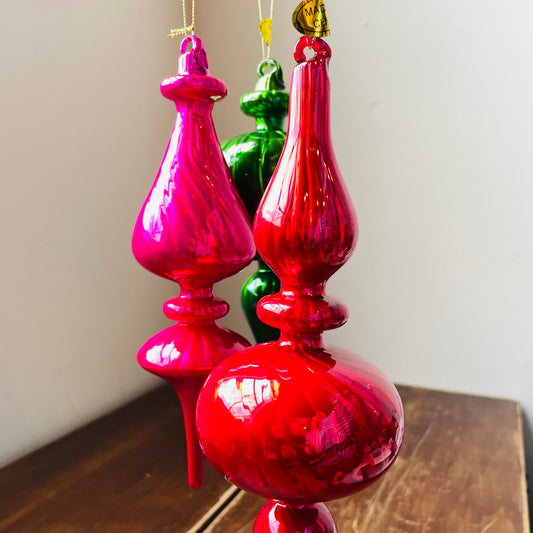 Blown-glass Finial Ornament