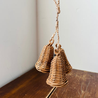 Cluster of Natural Wicker Bells